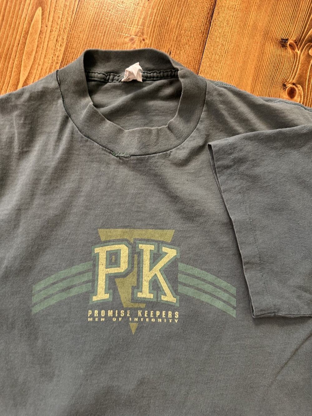 Vintage Promise Keepers Promo T-Shirt Single Stitch Men Integrity XL Jesus Tee
